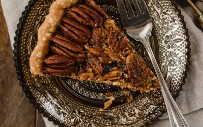 CHOCOLATE AND COFFEE BOURBON PECAN PIE
