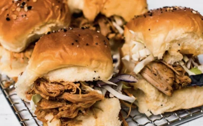 RYE WHISKEY PULLED PORK SLIDERS