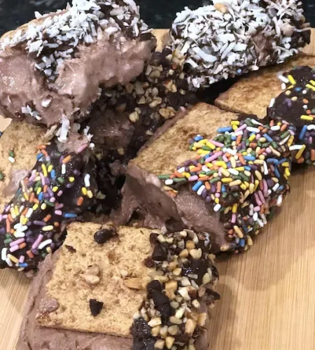 Chocolate Bourbon Coffee Ice Cream Sandwiches